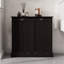 Armoire de trieur de linge à deux compartiments inclinable - noir-1645904395