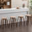 Kaidynn 26 '' Swivel Upholstered Counter Stool with Wood Frame-925806212