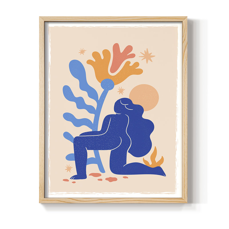 Matisse CECLXIV, reproduction d'art encadrée - bois massif, Naturel, H 21 po x l 17 po