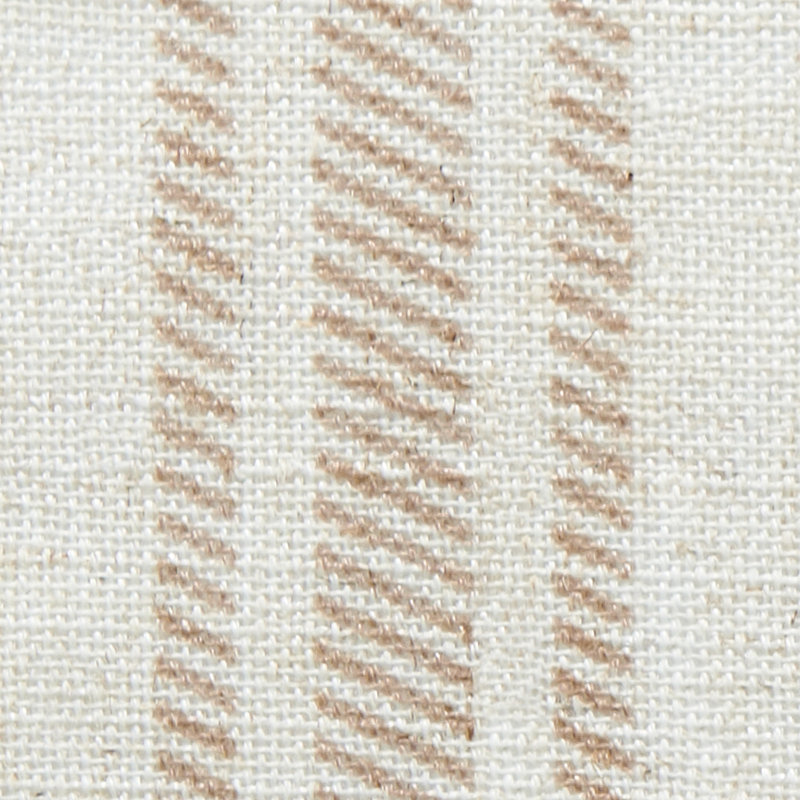 Rideaux de cuisine à rayures rayées, L 26 po x L 24 po, Brun clair sur beige