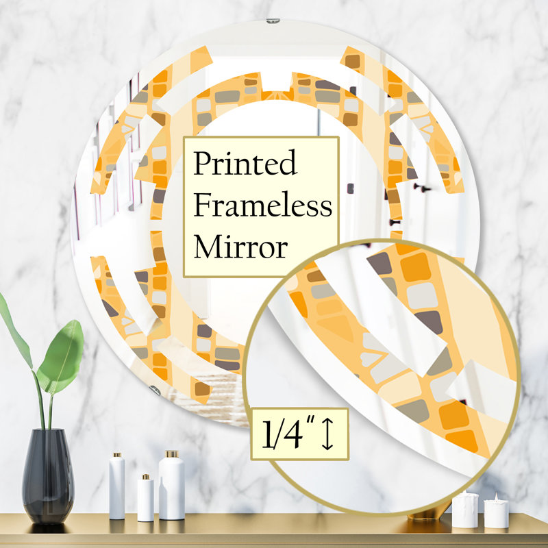 Miroir mural géométrique Space II, H 31,5 po x l po