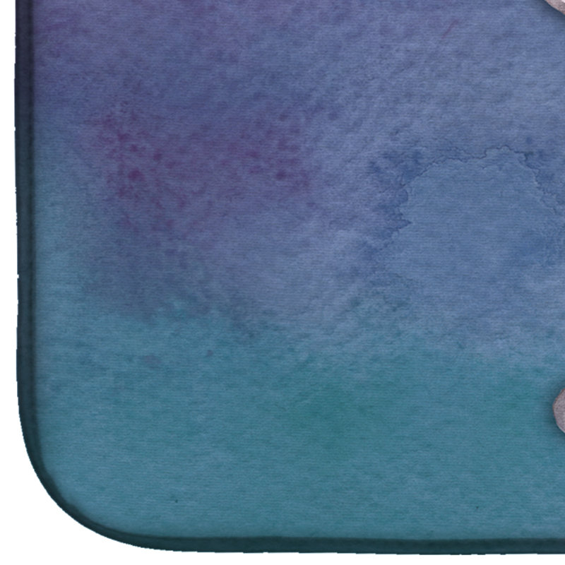 Tapis de séchage en aquarelle french bouledogue