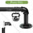 Einstein 1" Adjustable Industrial Pipe Black Curtain Rod Rust Resistant Ceiling Or Wall Mount For Windows-1032130115