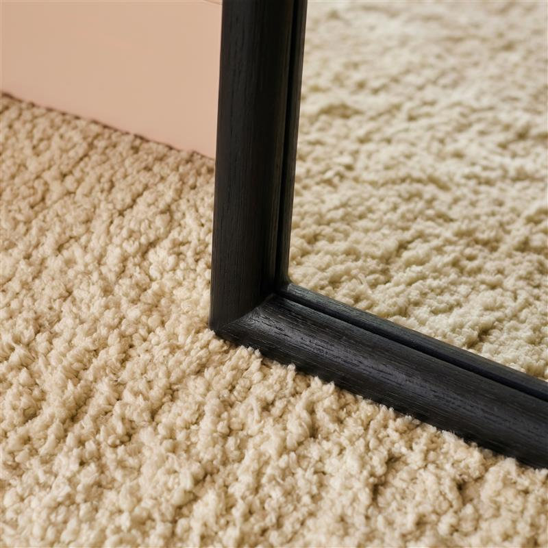 180x90cm Wooden Mirror - Paulownia, Black