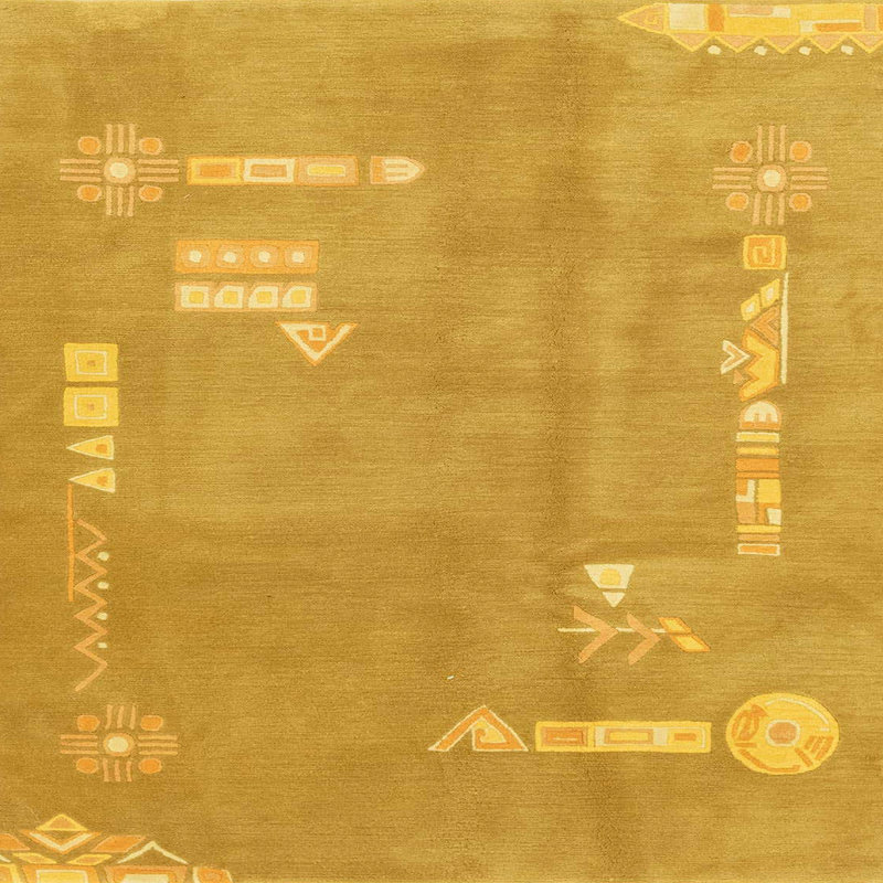 Abstract Indoor Rug, Square 7'