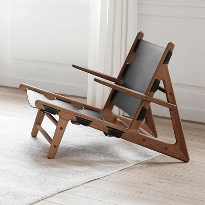 Fauteuil de loisirs simple en bois massif Creative Design 27,55 po