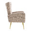 Fauteuil d'appoint rembourré en velours-84553055