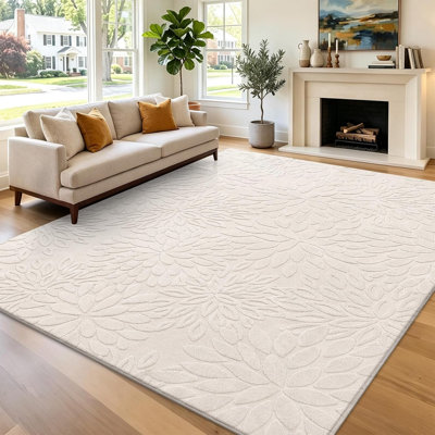 Modern Machine Washable Non-Slip Area Rug