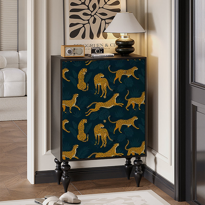 Armoire de rangement rétro pour salon américain