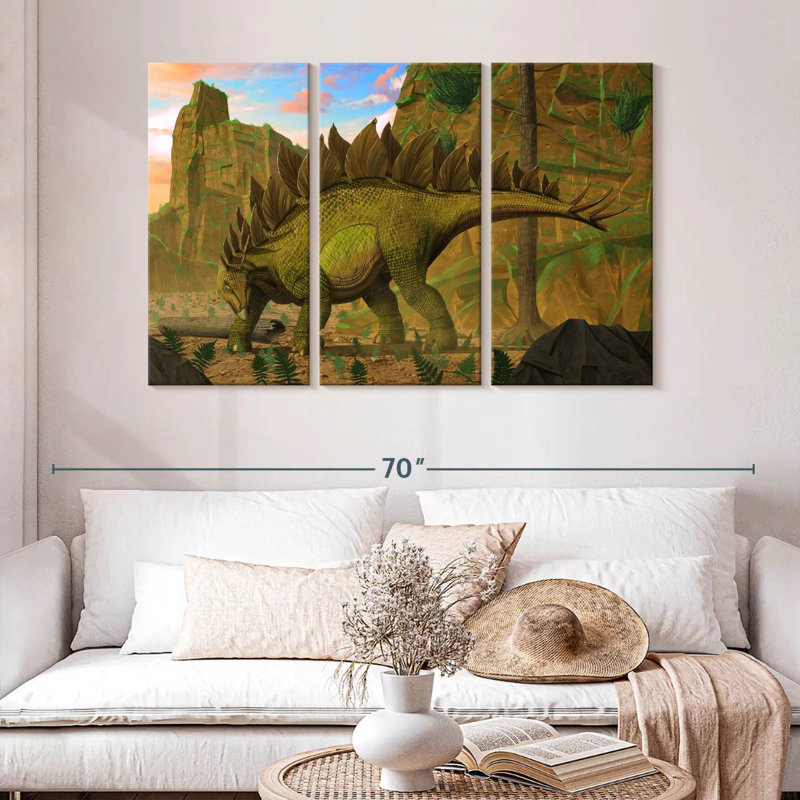 Brampt Stegosaurus, 32" H x 50" W