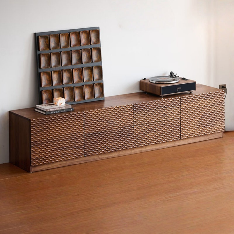 Creative Solid Wood TV Stand