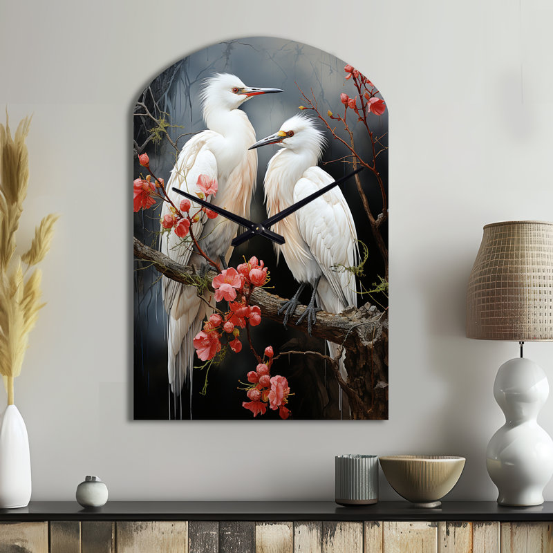 «Cavedo Japon Art Harmony Of Crane I» - horloges asymétriques en métal au Japon, Moyenne