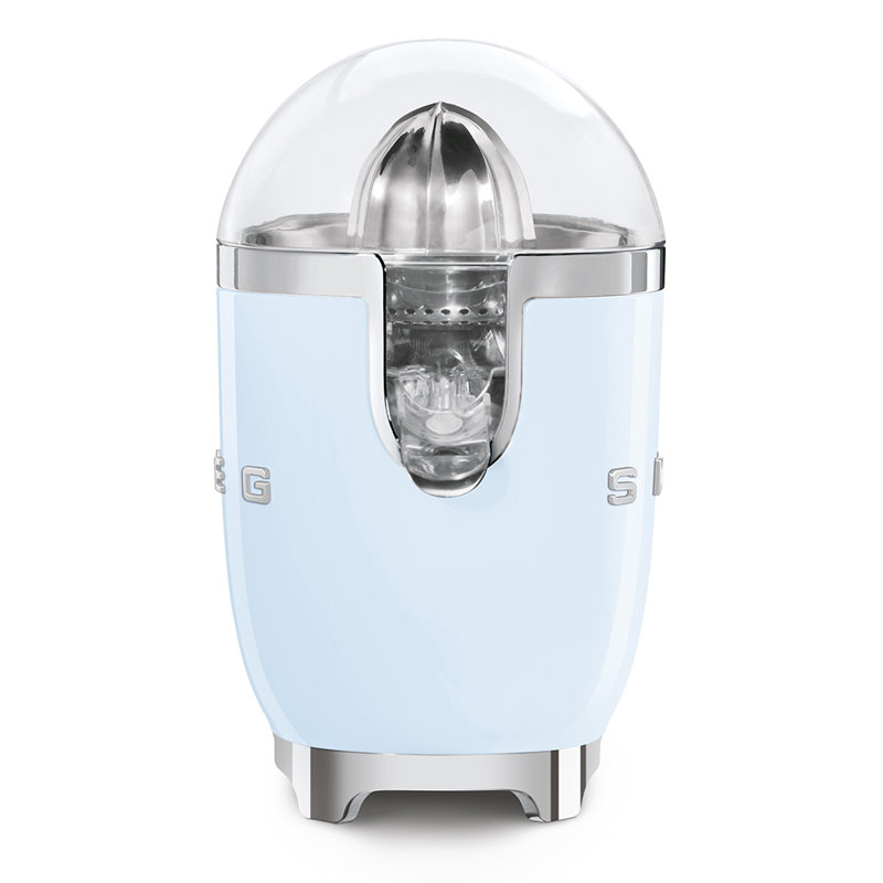 SMEG 50's Retro Style Aesthetic Citrus Juicer, Pastel Blue