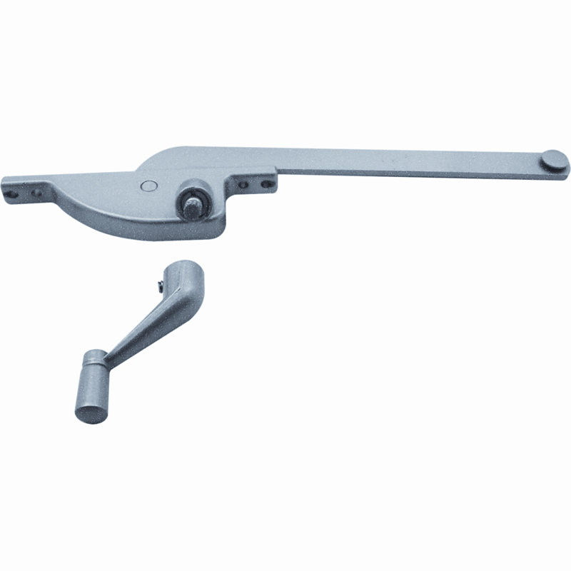 Opérateur à battant, gaucher, type larme (paquet simple), Aluminium, H 13,15 po x l 3,8 po x P 1,4 po