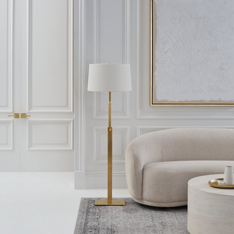 Cadmus Floor Lamp, Antique Brass