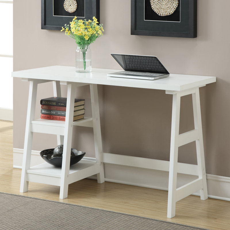 Saribek Reversible Computer Desk, White