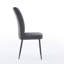 Ensemble de 2 chaises de salle à manger réglables en velours gris foncé-1534757012