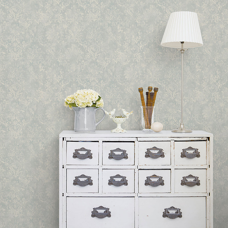 Positano 10m x 52.8cm Matte Wallpaper Roll, Greige/Cream