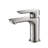 Blossom Modern Chrome Finish Single Hole Bathroom Faucet – Solid Brass Vanity Sink Faucet with Single Handle, Drip-Free Cartridge, Premium Finish, and Water Supply Hose-36585961