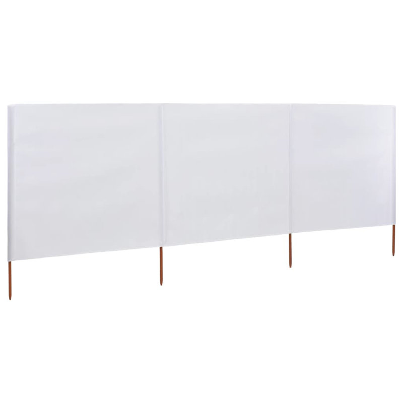 Caffin Folding Room Divider, White, 6