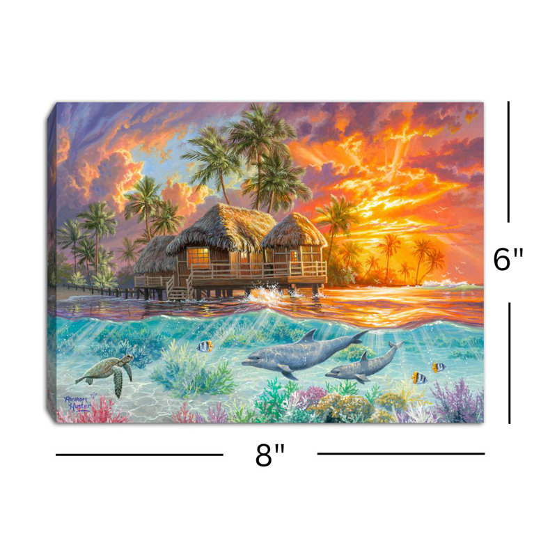 Toile à dos de chevalet 8 x 6 Weekend in Paradise