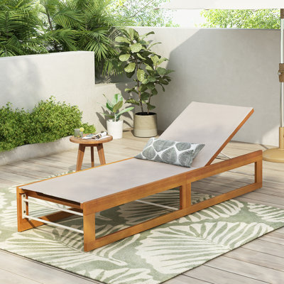 Chaise longue d'extérieur simple