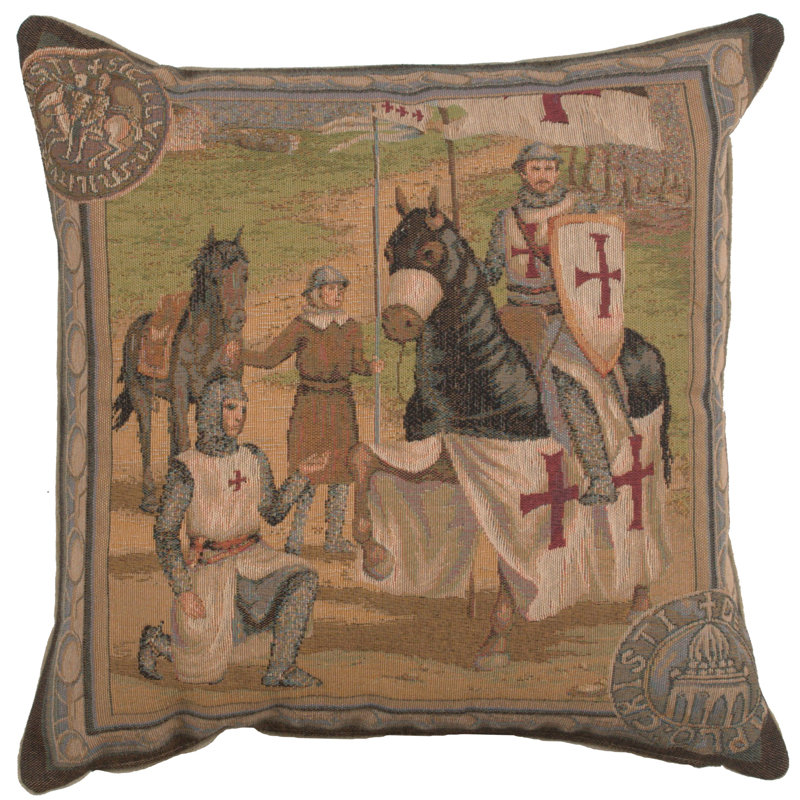 Medieval Cotton Blend Pillow Cover