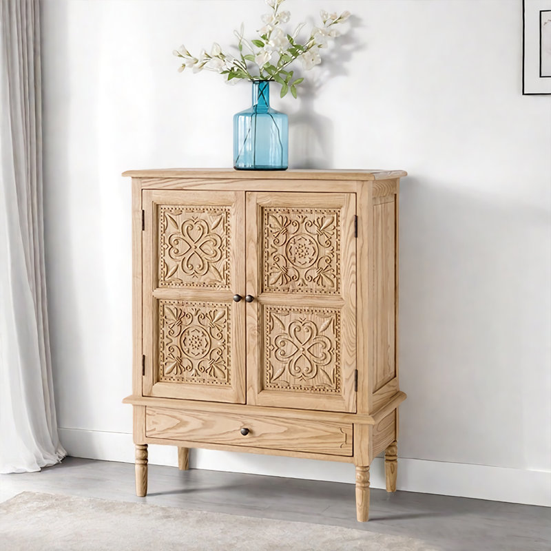 Country style Oak Solid Wood Sideboard