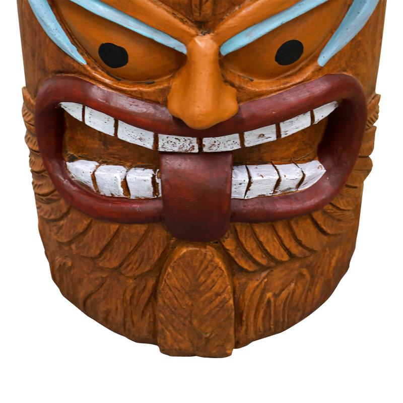 Large Tiki Statue, Outdoor Tiki Hawaii Side Table, Tiki Table for Home