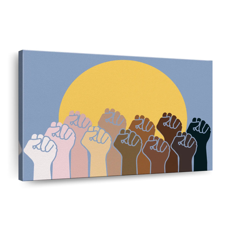 Multicultéralisme sur toile, H 8 po x l 12 po x P 1 po