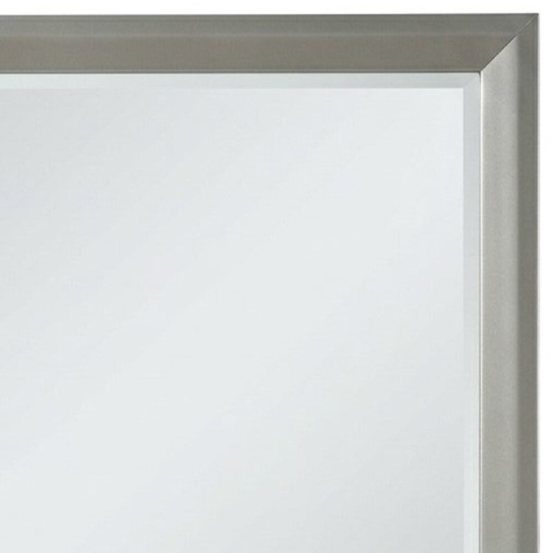 Zeno argenté 37,37 po X P 37,37 po Miroir carré H
