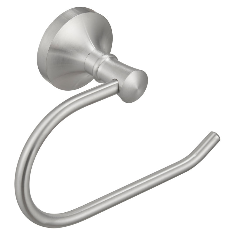 Brushed Nickel Wall Mounted Round Toilet Paper Holder