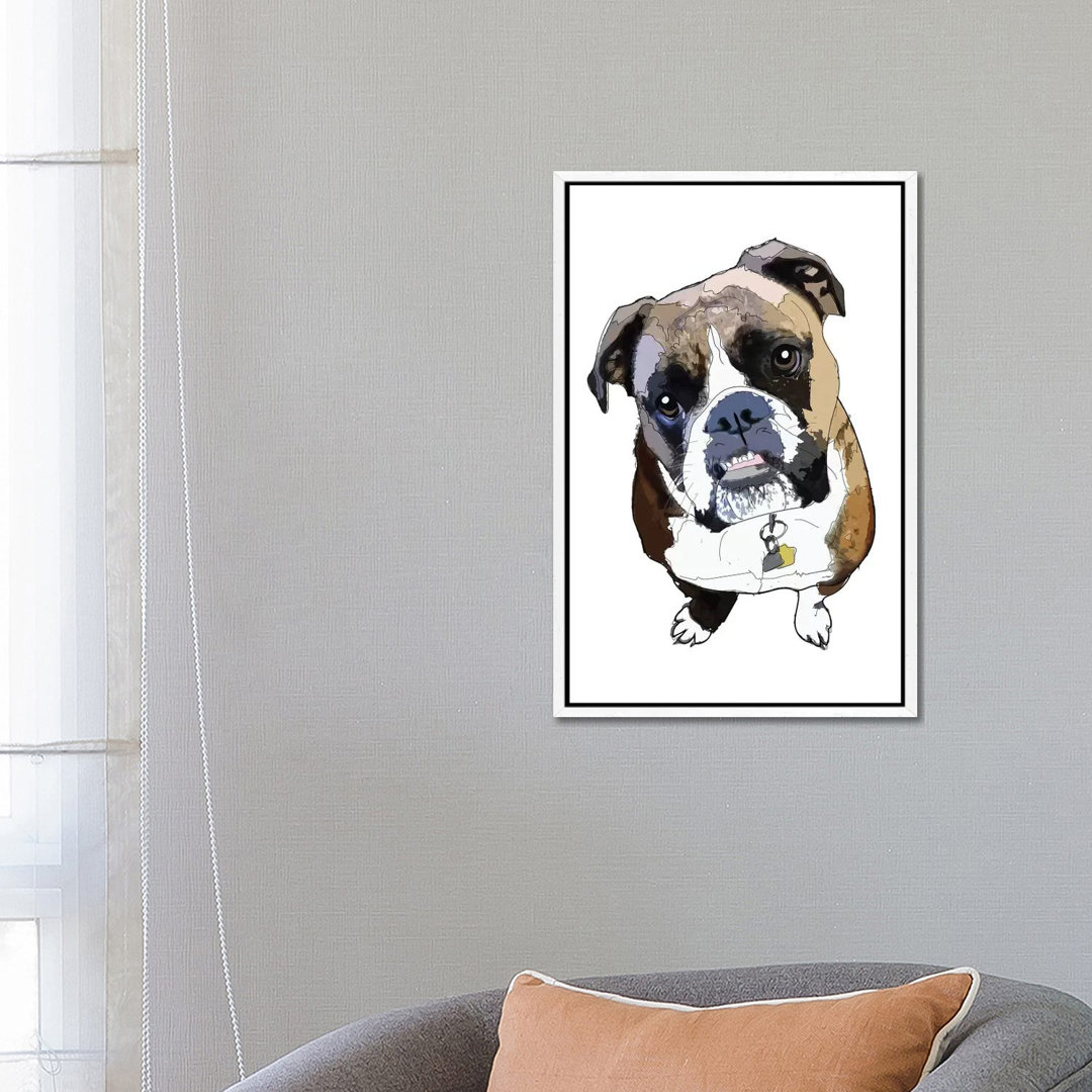 Boxer von Sketch And Paws - Galerie-verpackte Leinwand Giclée auf Leinwand