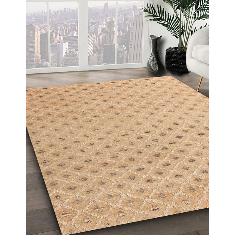 Tapis abstrait moderne 4844, Carré 7 pi
