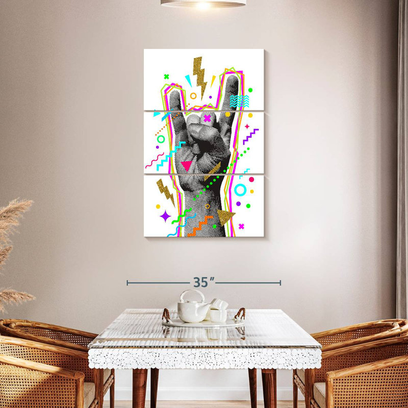 Abarca Rock And Roll Hand, 45" H x 28" W