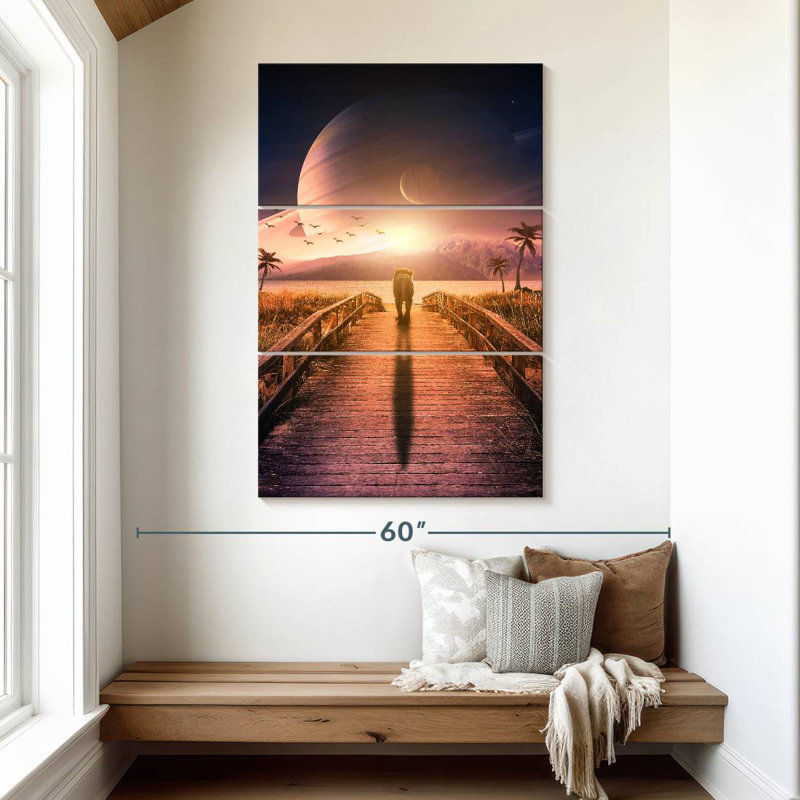 Brampt Walking To Nowhere, 50" H x 32" W
