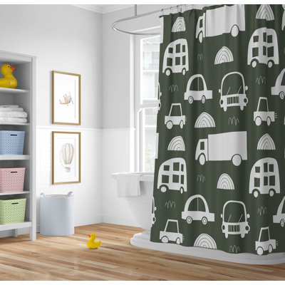 Traffic Ultra-Thin Lightweight Shower Curtain
