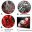 Seiche noir et rouge monochrome - décoration murale plage et océan-95891173-95891180