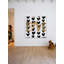 « Black Hearts », reproduction d’art textuel sur bois sans cadre-25704182