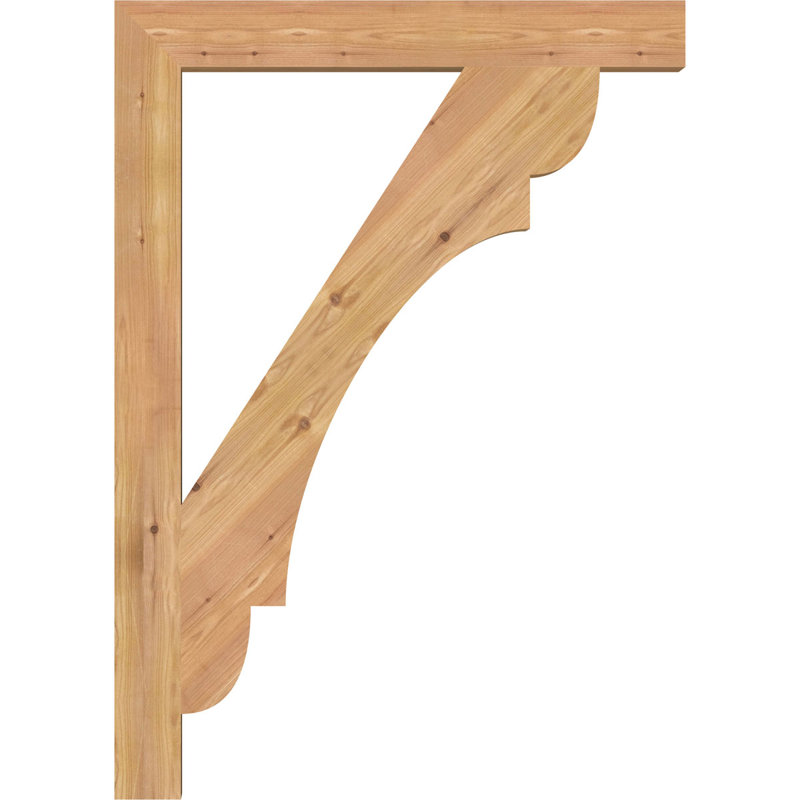 Support de bloc olympique, H 42 po x P 30 po, 5 1/2"W Western Red Cedar (Smooth)