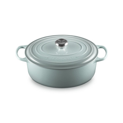 Le Creuset Signature Cast Iron 9-Piece Cookware Set, Sea Salt