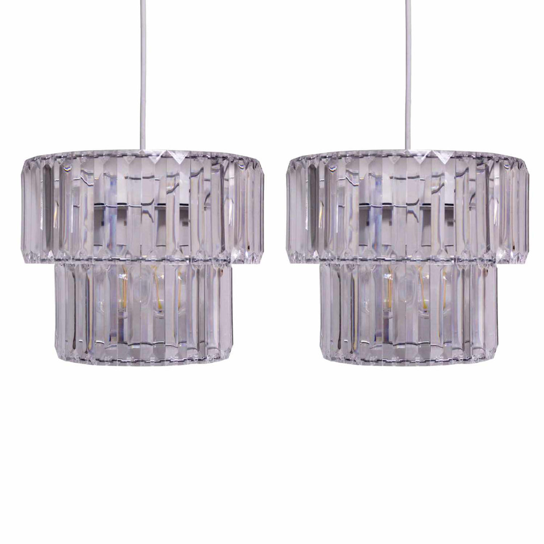 Casden 22cm H Plastic Drum Pendant Shade ( Uno )