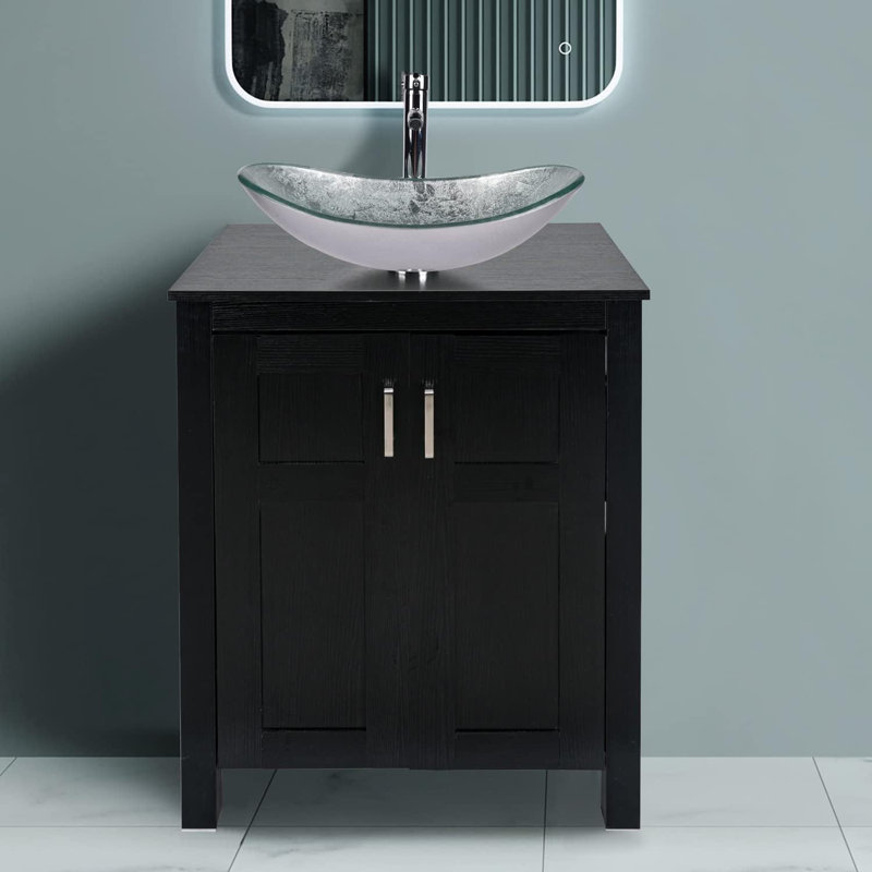 Jeydon 24.4'' Single Bathroom Vanity with Manufactured Wood Top