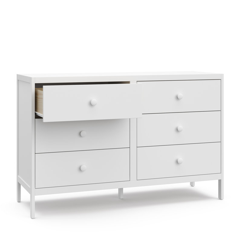Graco Universal 6 Drawer Double Dresser, White