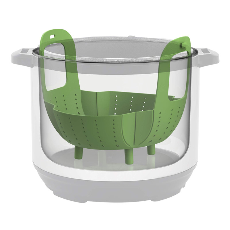 Instant Pot Official Silicone Steamer Basket with Handles - Green