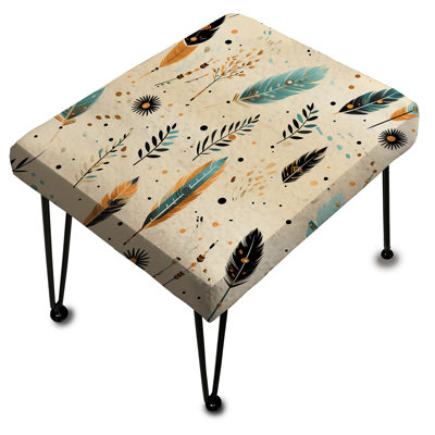 Tribal Oasis Boho Pattern I - Boho Rectangle Ottoman