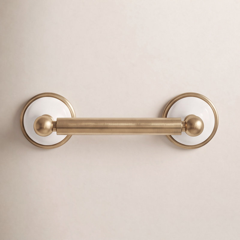 Kingston Brass Victorian Toilet Paper Holder, Brushed Brass