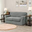 Textured Grid Soft Stretch Separate Box Cushion Sofa Slipcover-392365263-393058087
