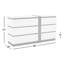 Carilla 58" W 6-Drawer Two-Tone Modern Dresser