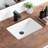 18.4" X 13.0" Undermount Bathroom Sink White Ceramic Rectangular Bathroom Sink Modern Vanity Sink With Overflow